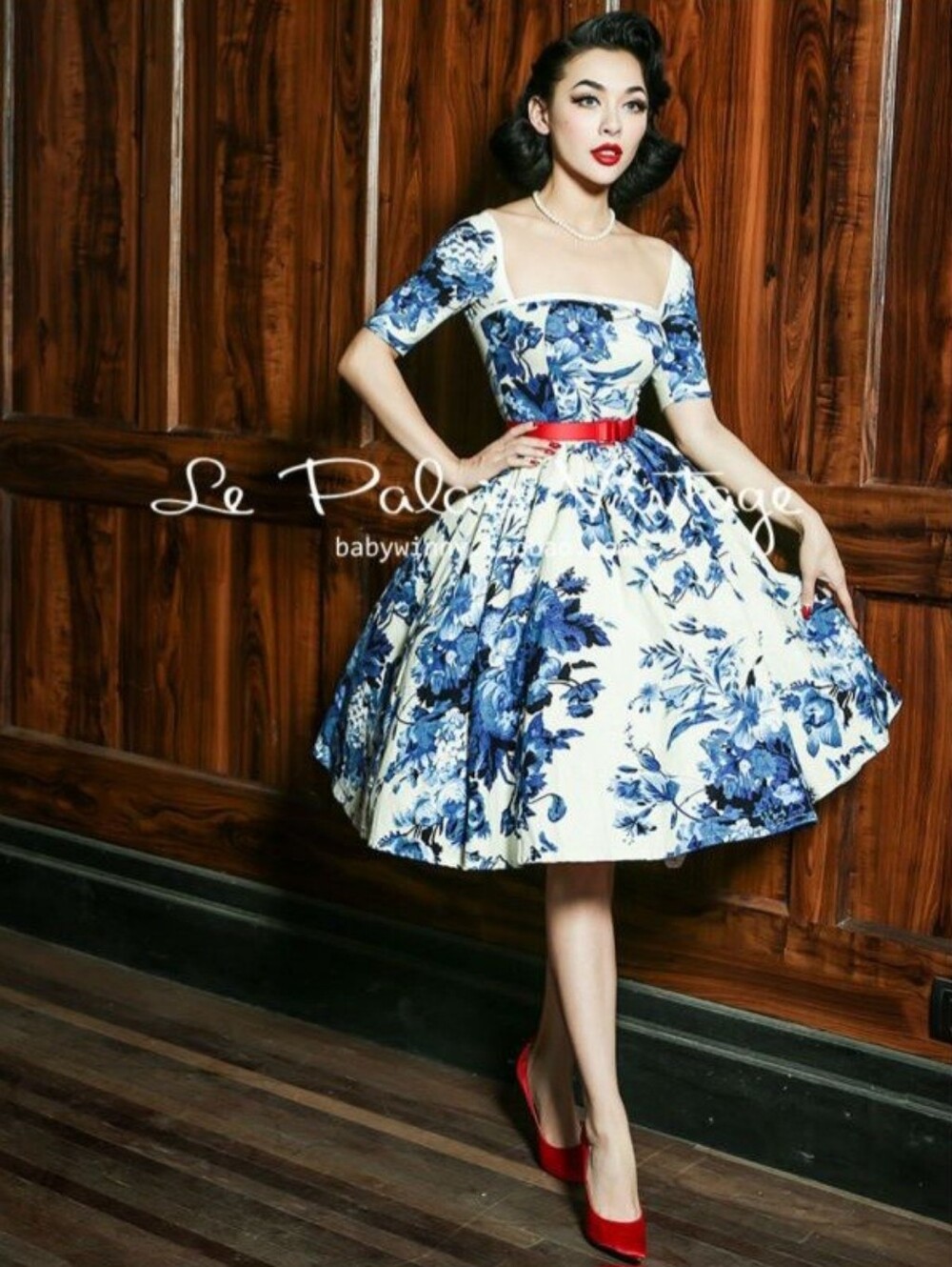 Le Palais Vintage Porcelain Dress